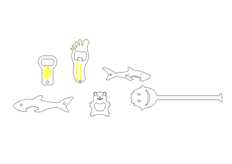 線切割2D-開瓶器,線切割（gē）圖（tú）紙免費下載（zǎi）