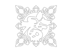 線（xiàn）切（qiē）割2D-福字,線切割圖紙免費下載