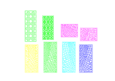 線切割（gē）2D-多款屏風6,線（xiàn）切割圖紙免費（fèi）下載