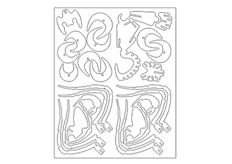 線切割（gē）3D-昆蟲3,線（xiàn）切割（gē）圖紙免（miǎn）費下載