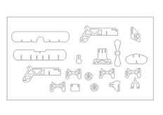 線切割3D-飛機2,線（xiàn）切割圖紙免費下載（zǎi）